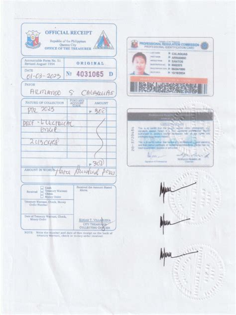 Individual (category: Professional) Clear Photocopy of PRC ID.